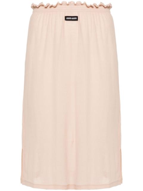 Miu Miu jersey midi skirt