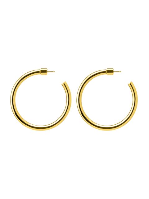 JENNIFER FISHER Lilly Baby Hoop Earrings - Yellow Gold - 1.5in
