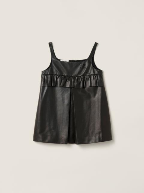 Miu Miu Nappa leather mini-dress
