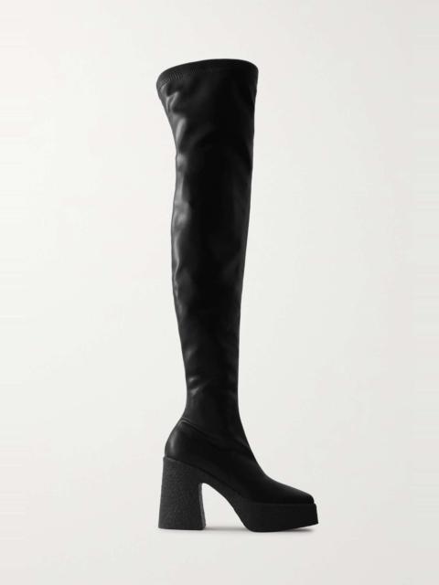 Stella McCartney Skyla vegetarian leather platform over-the-knee boots