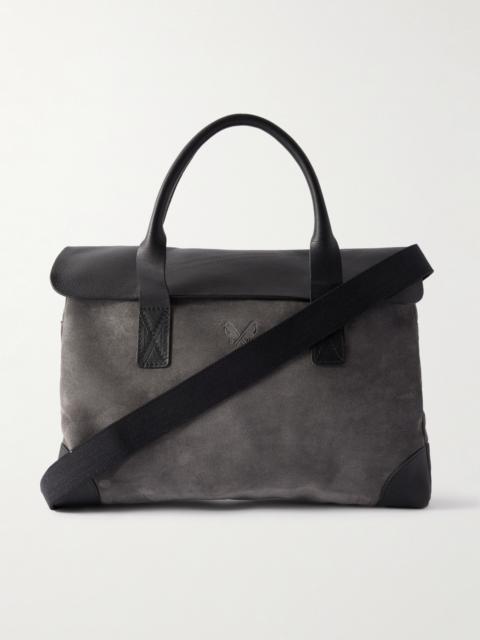 BENNETT WINCH Suede and Leather Briefcase