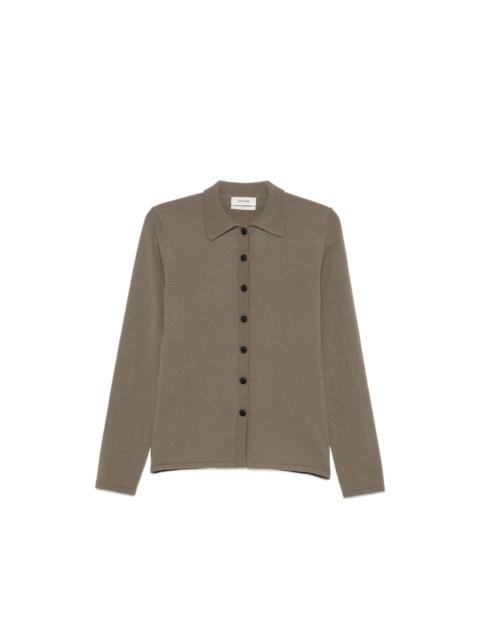 SYSTEM scarf-detail button-up cardigan