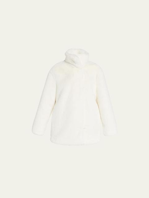 AKRIS Faux-Fur Short Jacket