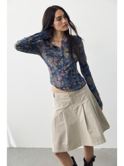 FREE PEOPLE Jamie Printed Henley