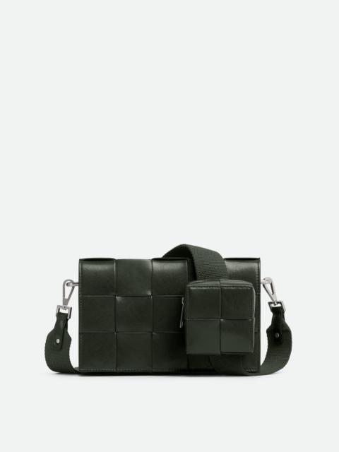 Bottega Veneta Mini Cassette Leather Belt Bag - Taupe Grey
