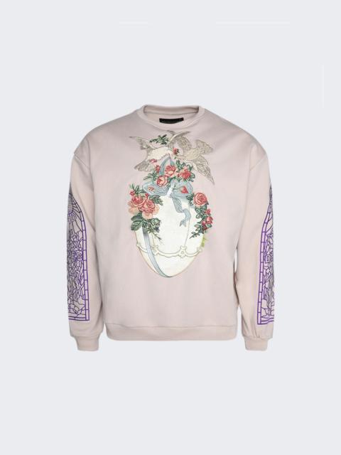 WHO DECIDES WAR Gift Crewneck Sweater Silver