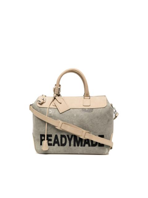 Readymade logo-print panelled tote bag