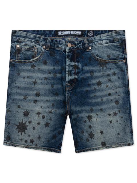 BILLIONAIRE BOYS CLUB STARFIELD JEAN SHORT - FIREFLY