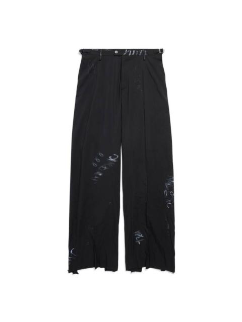 BALENCIAGA Graffiti Skater Tailored Pants in Black
