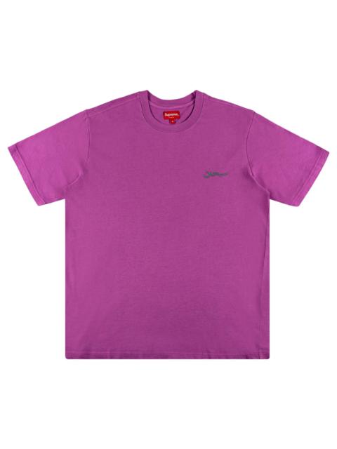 Supreme Arabic Logo Washed Short-Sleeve Tee 'Pink'