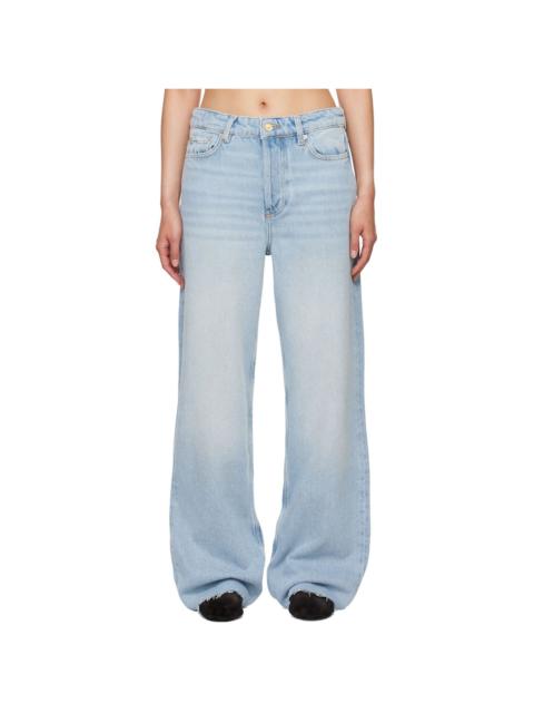 GANNI Blue Overdyed Heavy Izey Jeans