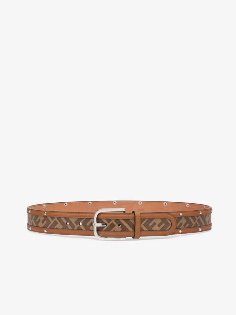 FENDI Brown fabric belt