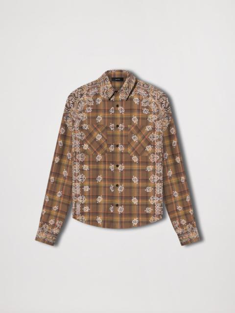 AMIRI BLEACH 바나 PLAID