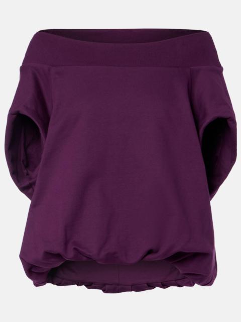 Dries Van Noten Cocoon cotton jersey sweatshirt