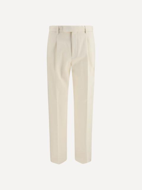 ZEGNA Cotton and cashmere tailored Pants
