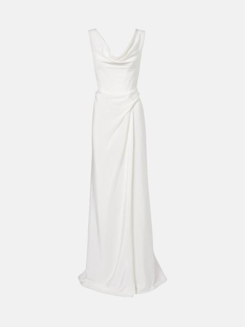 Vivienne Westwood Bridal Mabel draped off-shoulder silk gown