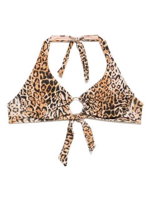 MELISSA ODABASH Brussels cheetah bikini top
