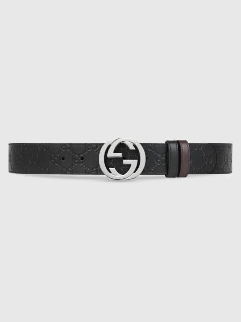 Reversible Gucci Signature belt
