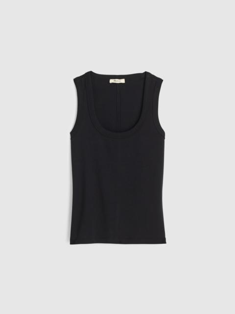 Madewell The '90s Scoopneck Tank in Compact Cotton