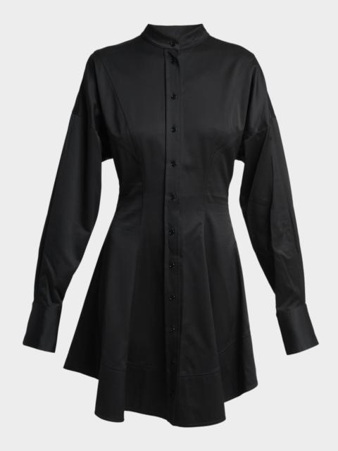 Proenza Schouler Janan Cotton Poplin Mini Shirtdress