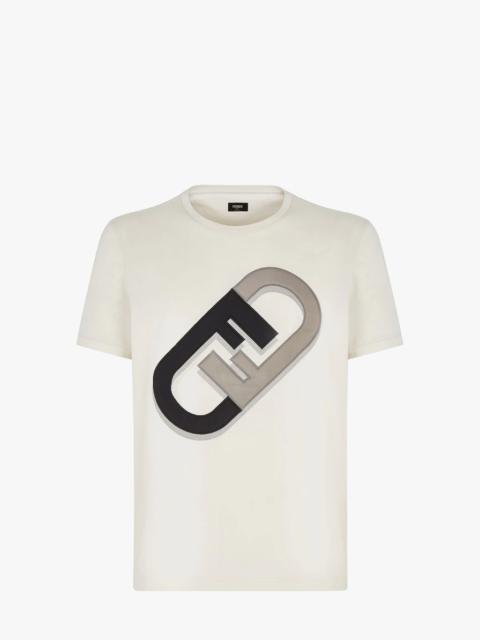 FENDI White jersey T-shirt