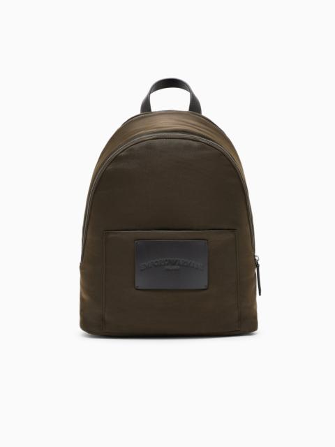 EMPORIO ARMANI PADDED NYLON ROUND BACKPACK