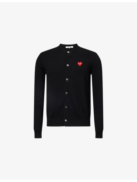Comme des Garçons PLAY Heart Crewneck Wool Cardigan