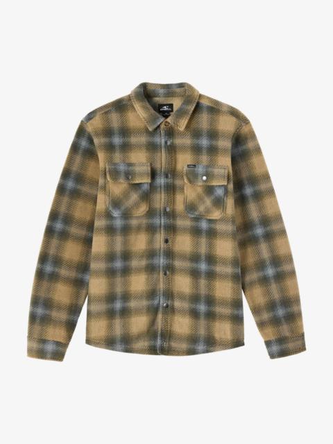O'Neill Glacier Plaid Superfleece Long Sleeve Shirt