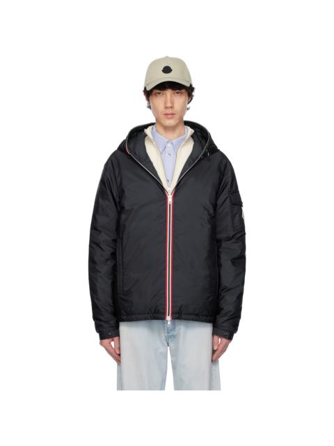 Navy Evettes Hooded Short Down Jacket