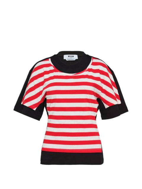 MSGM striped T-shirt