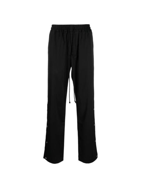 Song for the Mute press-studded drawstring straight-leg trousers