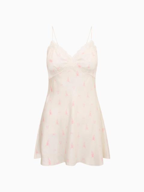 LoveShackFancy Vanilla Twirl Larinda Mini Slip Dress