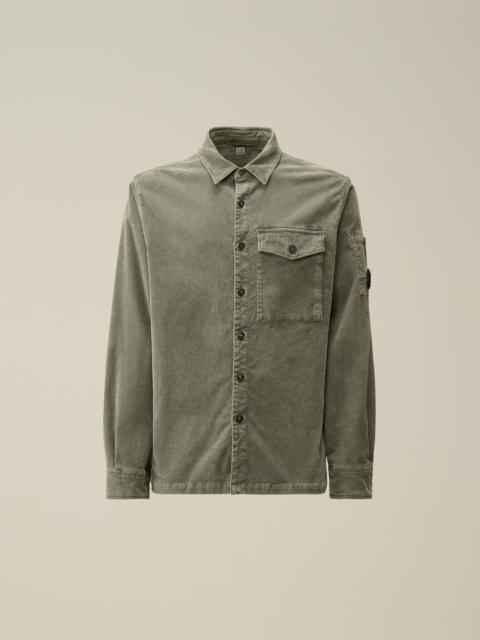 Corduroy Lens Buttoned Shirt