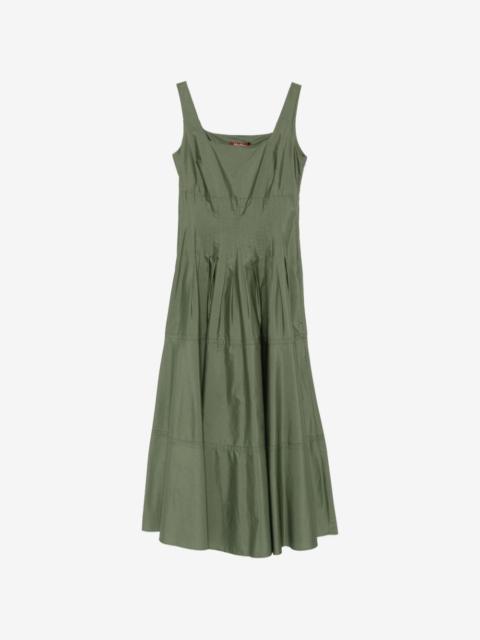 Max Mara Feltre pleated tiered dress