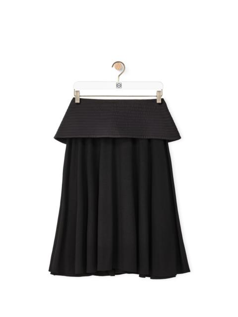 Loewe Peplum skirt in viscose