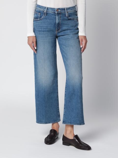 MOTHER Mid Rise Maven Flood jeans in medium blue denim