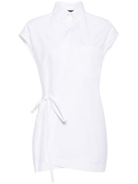 FABIANA FILIPPI tie-fastening cotton shirt