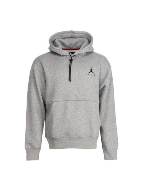 Air Jordan Logo Fleece Stay Warm Pullover Hoodie Men's Grey CK6684-091