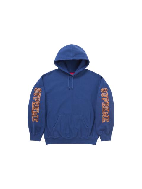 Supreme Supreme Collegiate Sleeve Hooded Sweatshirt Dark Royal