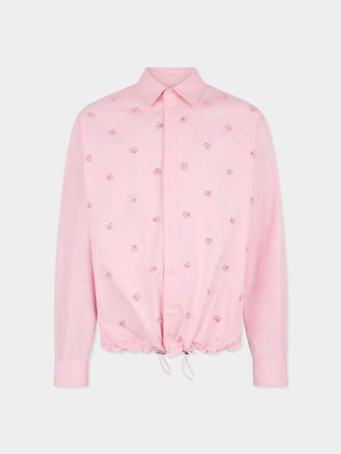DSQUARED2 EMBROIDERED DRAWSTRING SHIRT