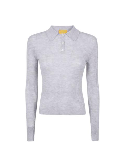 GUEST IN RESIDENCE ribbed polo neck top