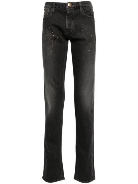 EMPORIO ARMANI mid-rise straight-leg jeans