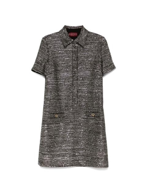 GUCCI tweed mini dress