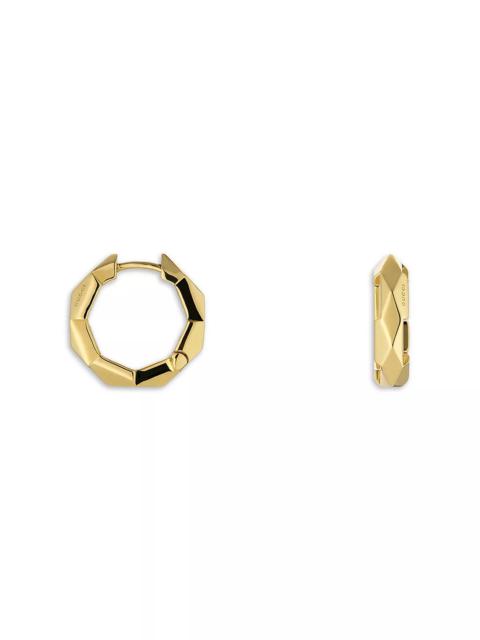 18K Yellow Gold Link to Love Hoop Earrings