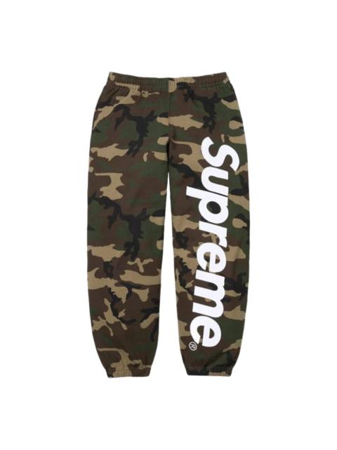 Supreme Supreme SS26 Satin Appliqué Sweatpants 'Woodland Camo' SUP-SS26-193-CAM