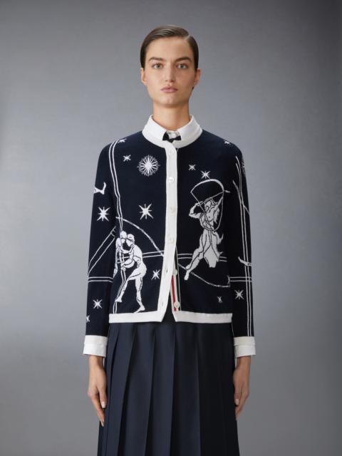 Thom Browne OLYMPIC CONSTELLATION CASHMERE CARDIGAN