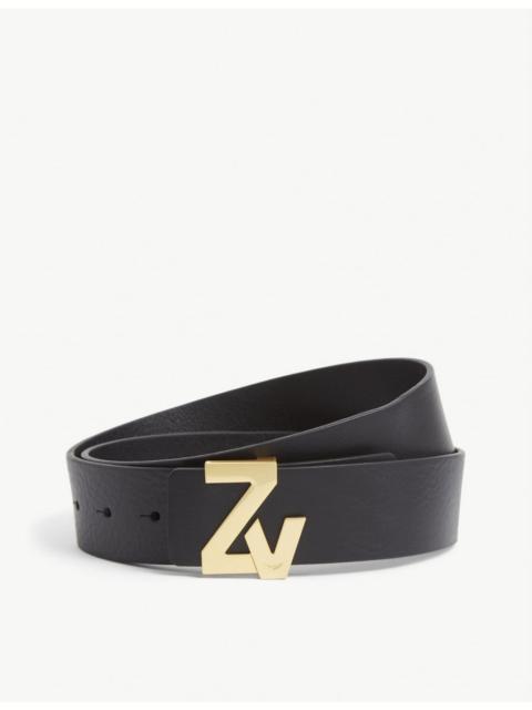 Zadig & Voltaire ZV Initiale leather belt