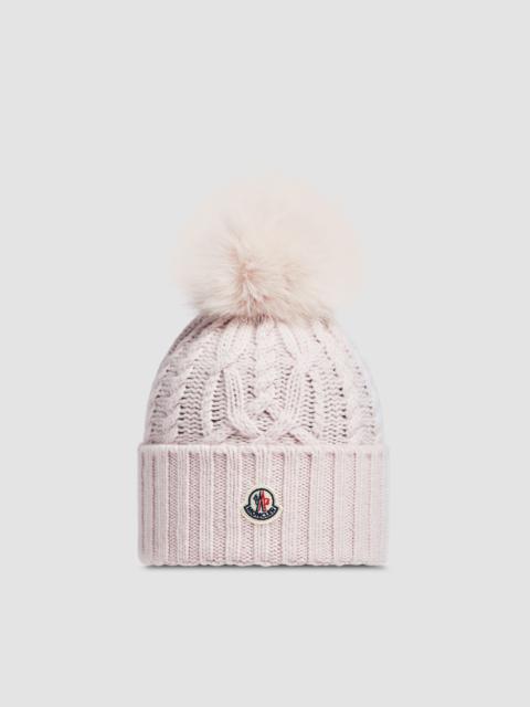 Wool & Cashmere Beanie with Pom Pom