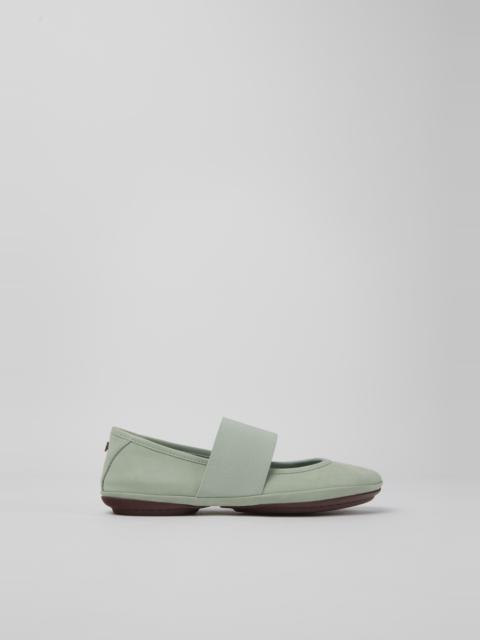 CAMPER Right Green nubuck shoes for women