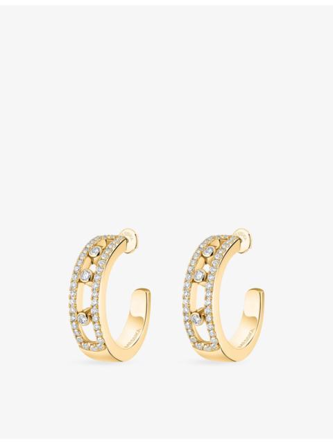 MESSIKA Move Classique 18ct Gold And 0.52ct Diamond Hoop Earrings